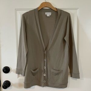 Votre Nom 100% cashmere neutral button down cardigan Small